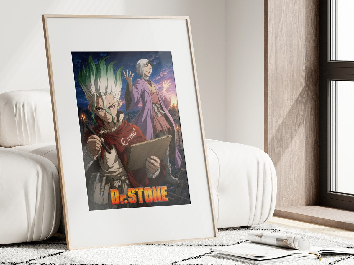 Dr. Stone P17 Senku Gen Mentalist Anime Poster