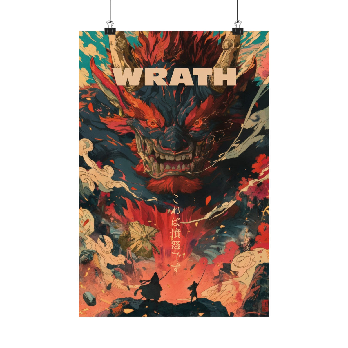 Wrath - Two vs Monster Anime Poster