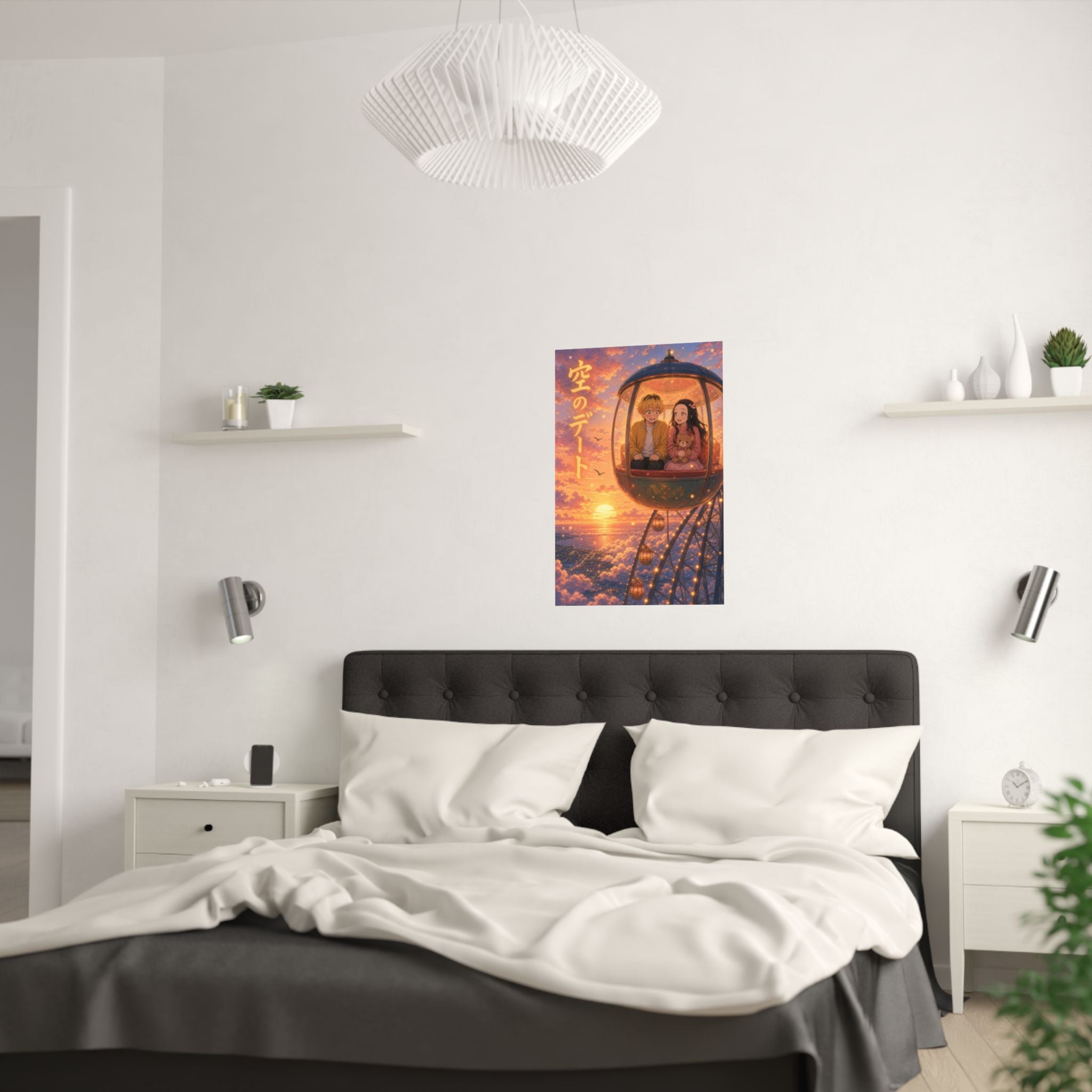 Demon Slayer Zenitsu Nezuko Dreamy Ferris Wheel Anime Poster