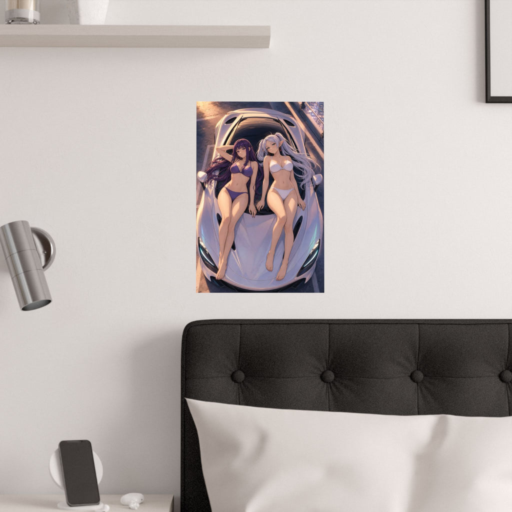 Frieren Fern Anime Poster Journey Beyond Adventure Art Print