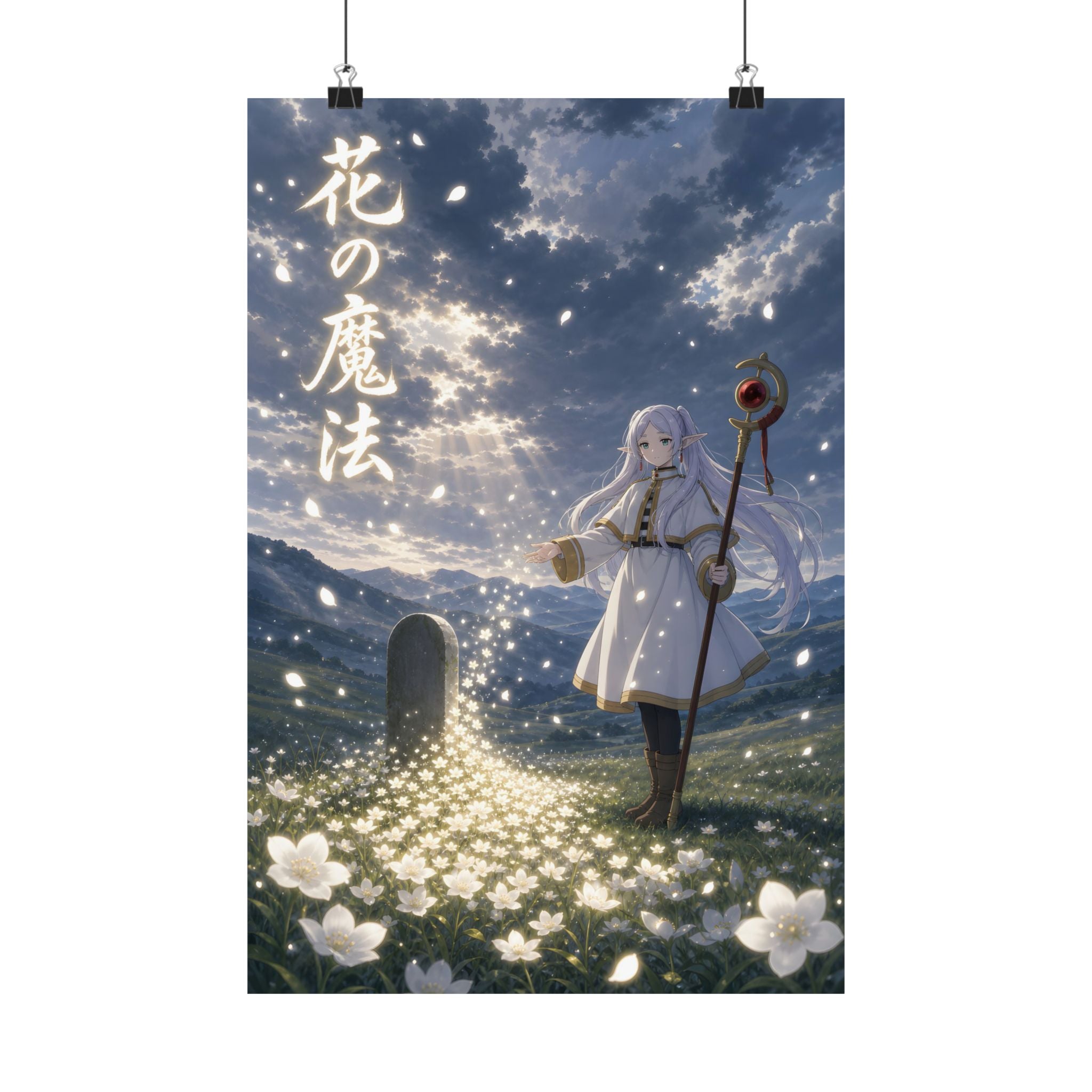 Frieren Fr35 Flower Spell Anime Poster