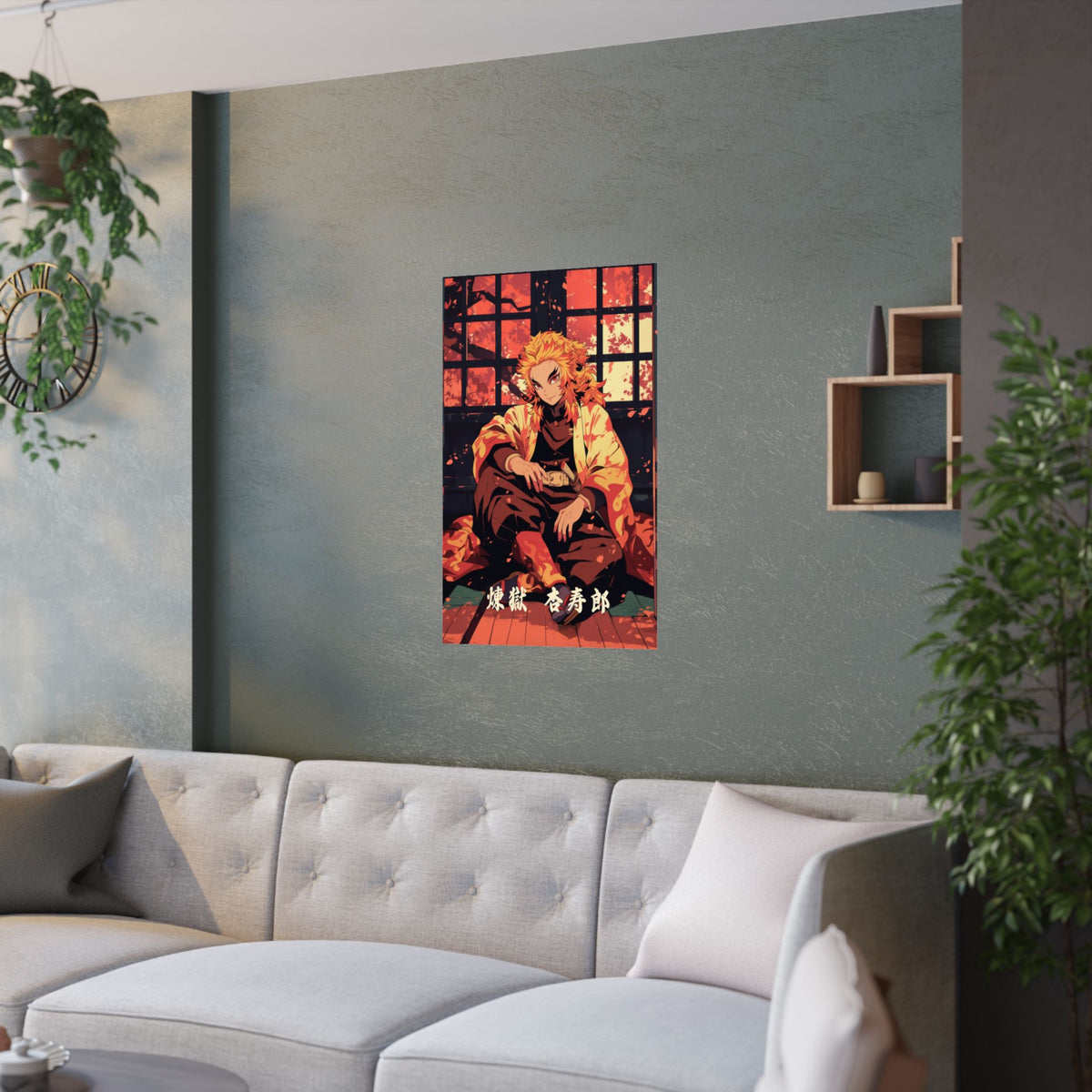 Demon Slayer Rengoku Fire Anime Poster