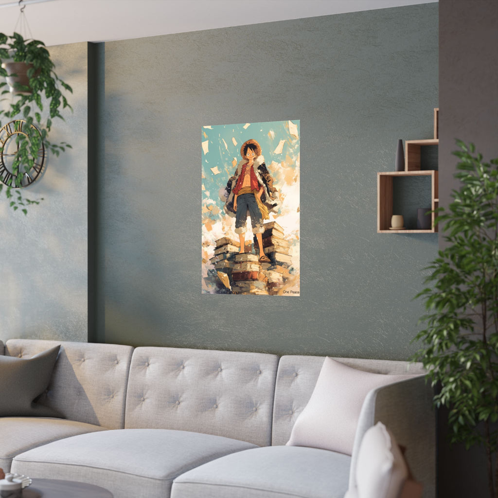 One Piece Luffy Books Anime Poster