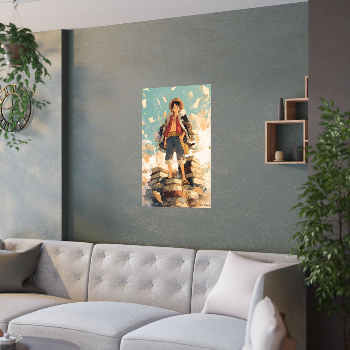One Piece Luffy Books Anime Poster