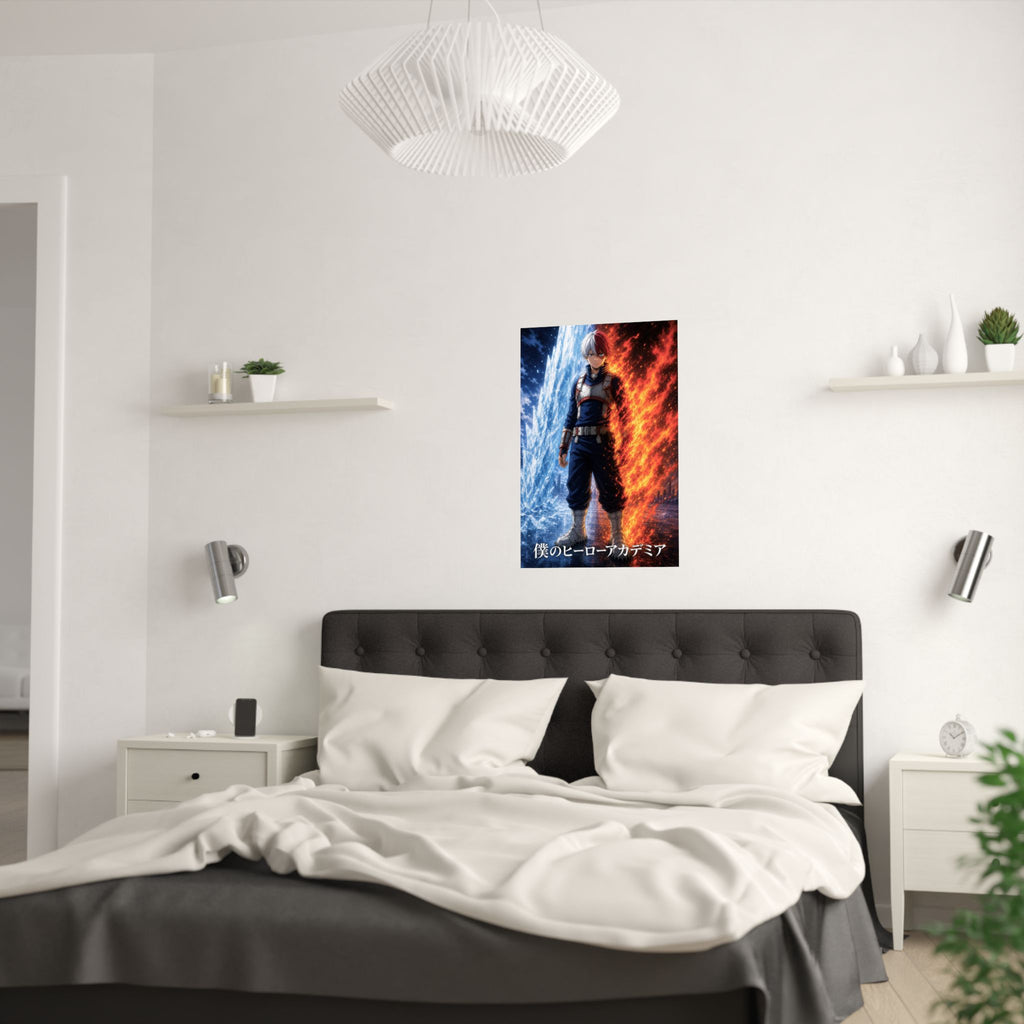 My Hero Academia G2 Todoroki Icefire Anime Poster