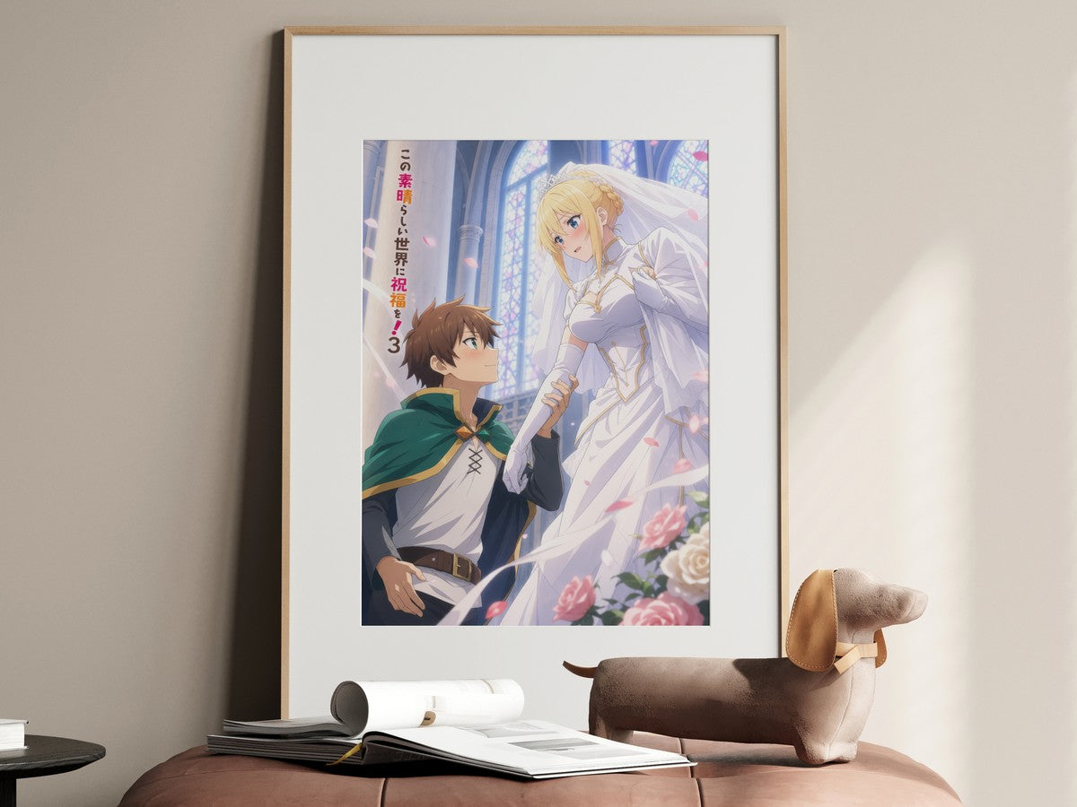 KonoSuba Romantic Duos R11 Darkness Kazuma Altar Anime Poster
