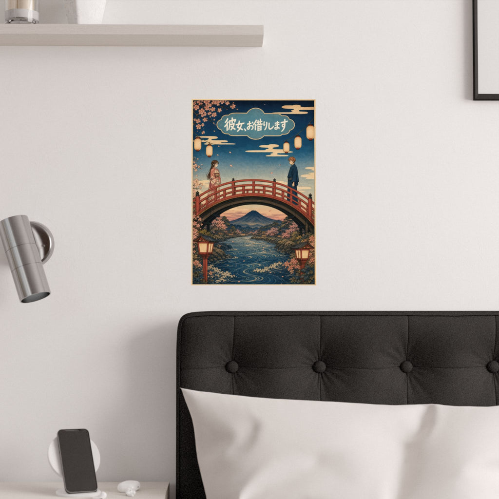 Rent a Girlfriend G10 Ukiyoe Bridge Anime Poster