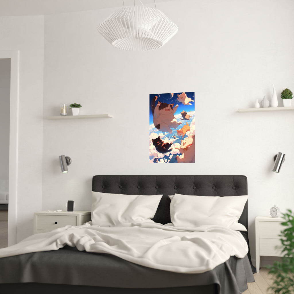 Original Fall 8 Times, Get up 9 Anime Poster