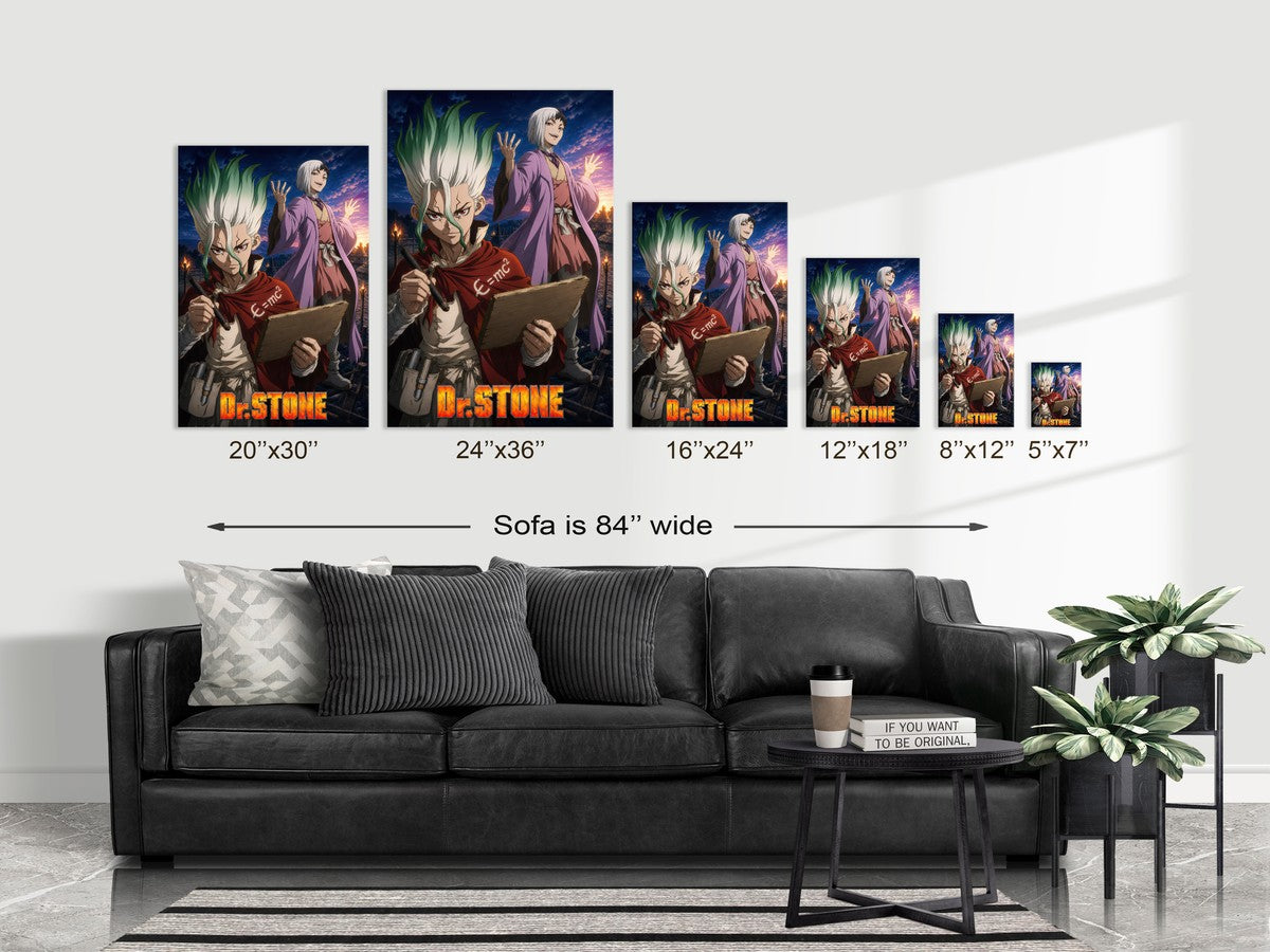 Dr. Stone P17 Senku Gen Mentalist Anime Poster