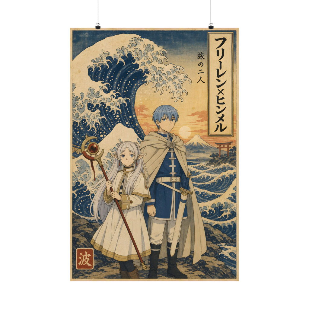 Frieren Fr18 Himmel Ukiyo Wave Anime Poster