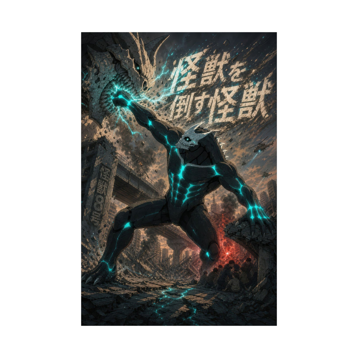 Kaiju No. 8 Kj8 C04 Kaiju8 Hero Monster Rescue Anime Key Art Anime Poster