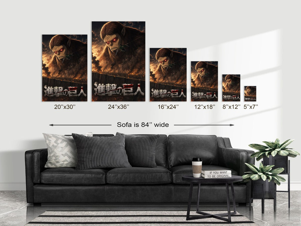Poster on sofa