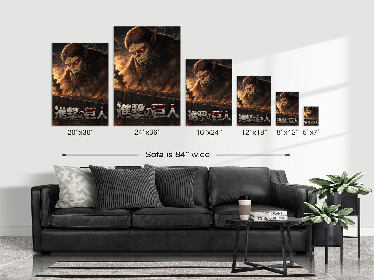 Poster on sofa