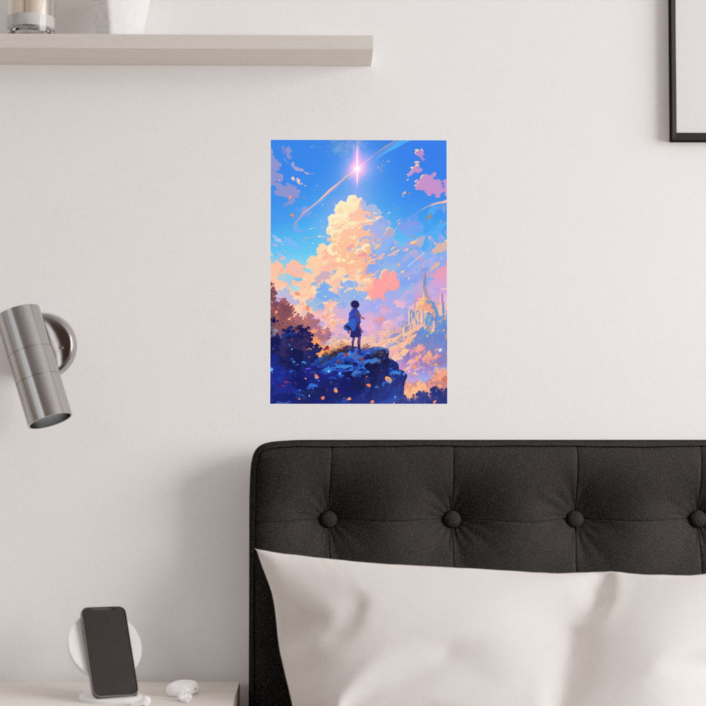 Dream - Clouds and Star Anime Poster