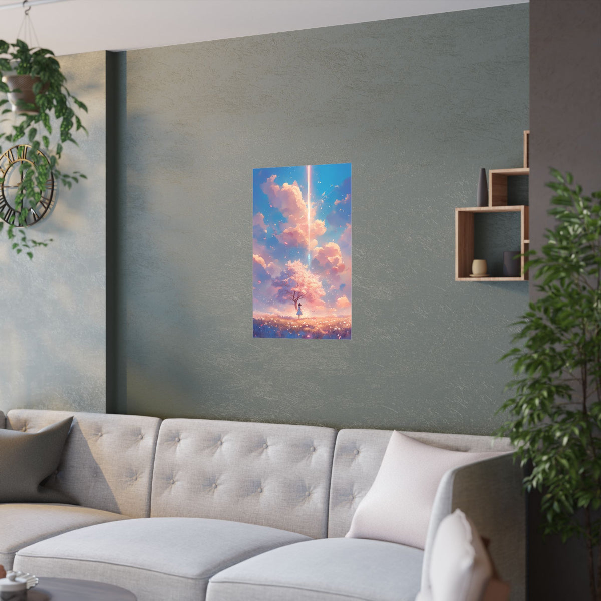 Beauty Cherry Blossom Anime Poster