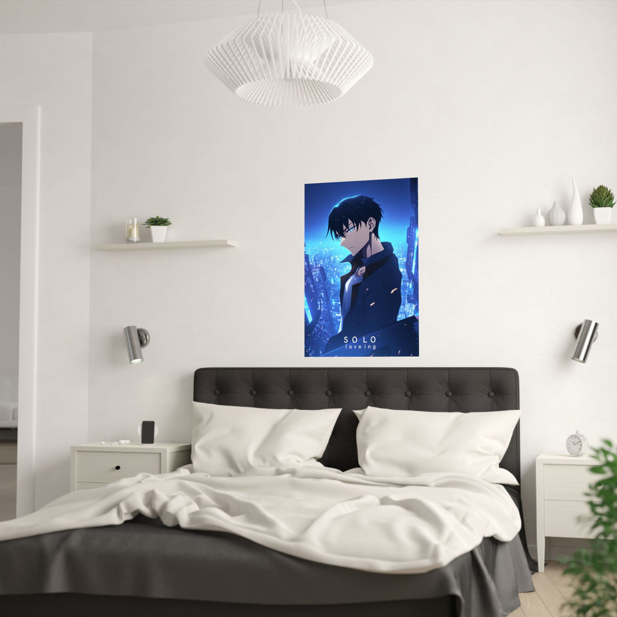 Solo Leveling Jinwoo City Anime Poster
