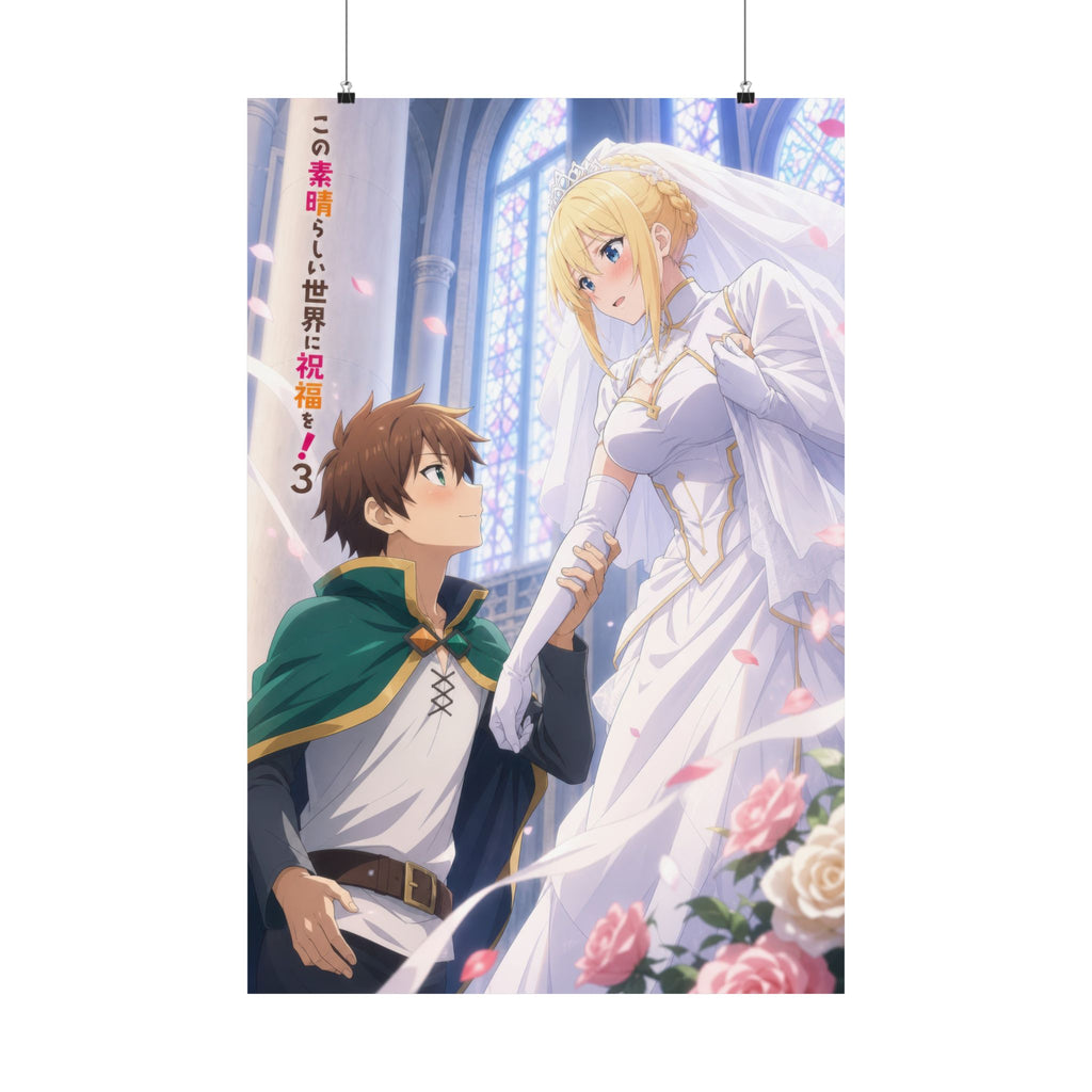 KonoSuba Romantic Duos R11 Darkness Kazuma Altar Anime Poster