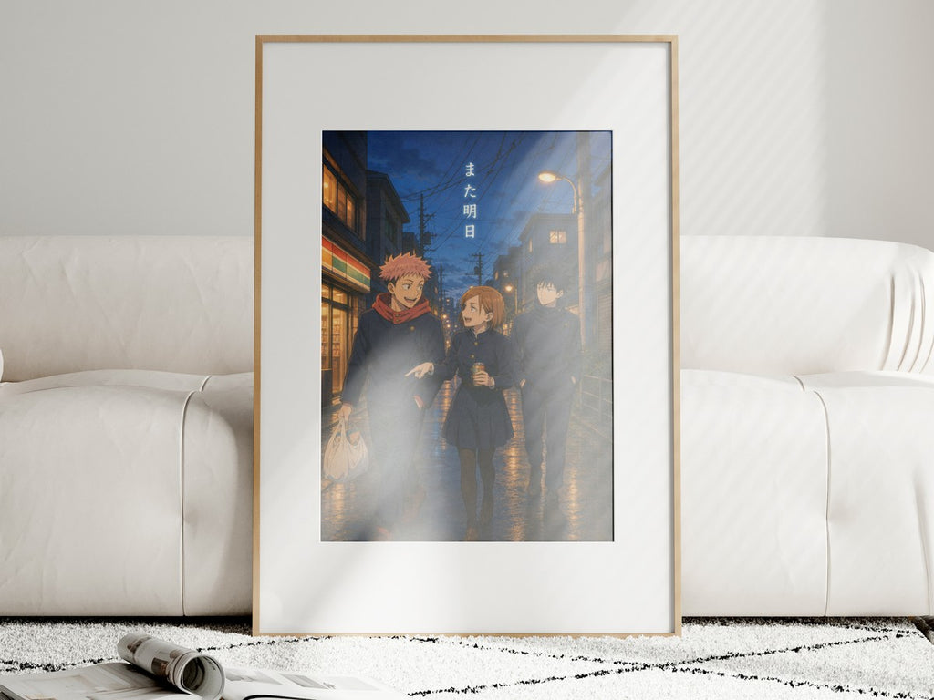 Jjk-Kv-Group02 First-Years-City-Walk Gpt-Image-2 Pixazo Medium V01 Anime Poster