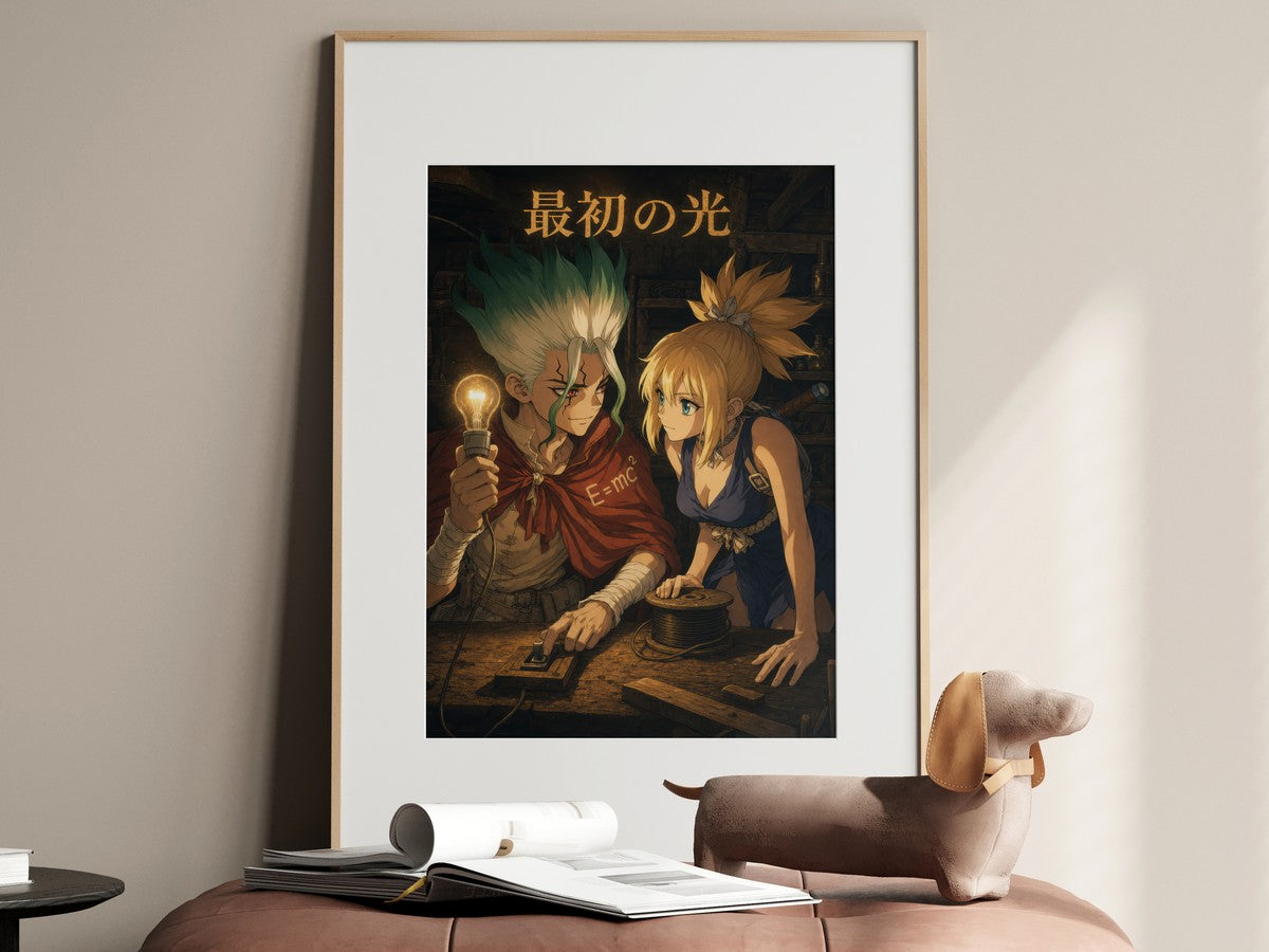 Dr. Stone P14 Senku Kohaku Firstlight Anime Poster