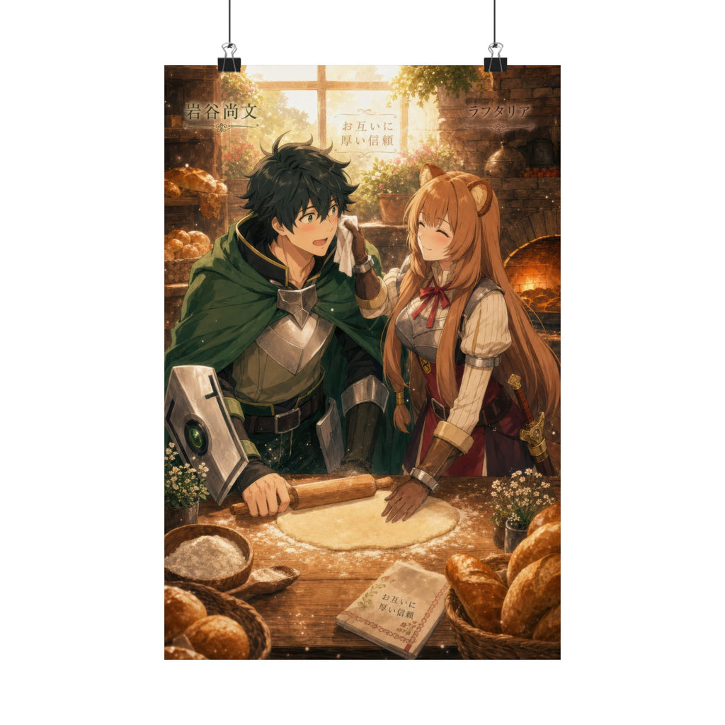 The Rising of the Shield Hero Romance Plus Village Bakery Morning Anime Poster
