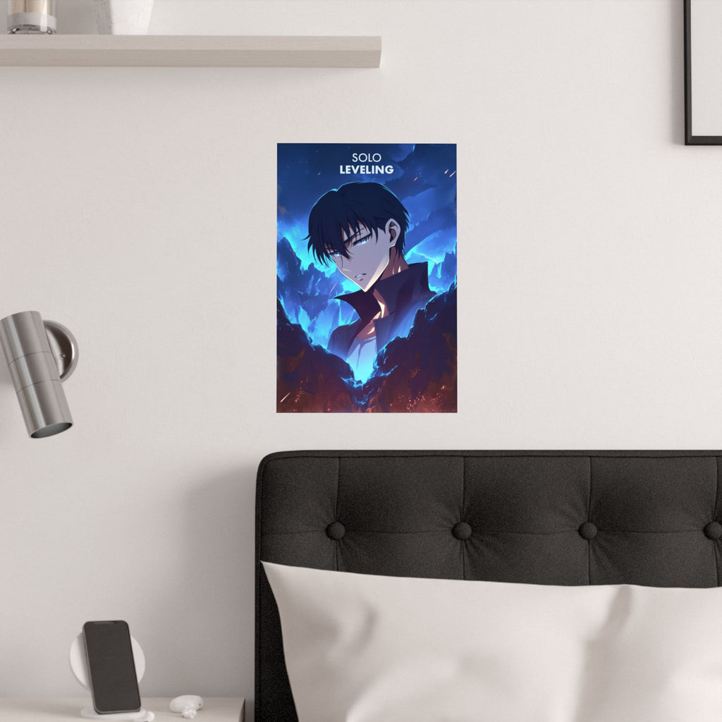 Solo Leveling Jinwoo Anime Poster