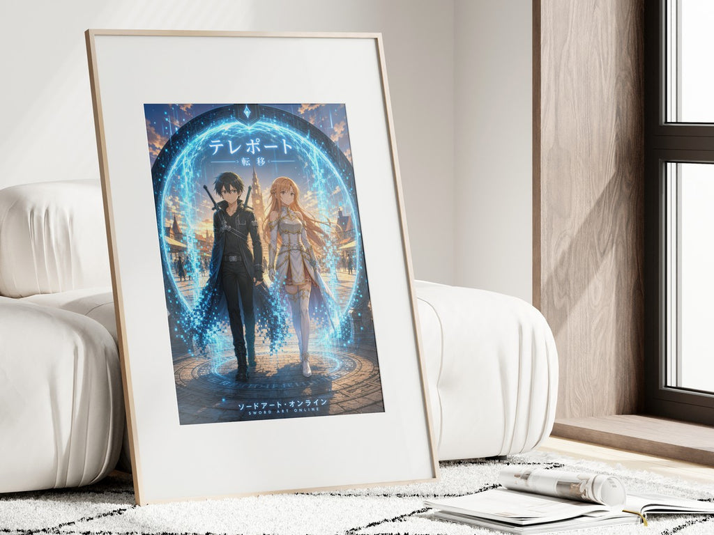 Sword Art Online Sao09 Teleport Gate Plaza Dark Fantasy Key Visual Anime Poster