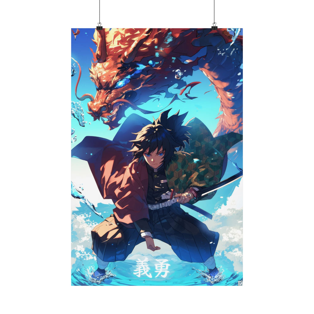 Demon Slayer Giyu Tomioka the water hashira Anime Poster