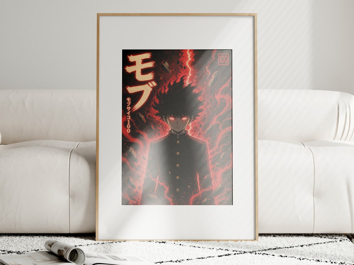 Mob Psycho 100 Mob01 100Percent Dark Pop Anime Poster