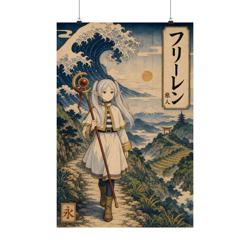 Frieren Fr10 Ukiyo E Anime Poster