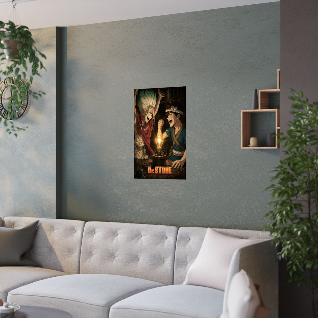 Dr. Stone P20 Senku Chrome Joy Anime Poster