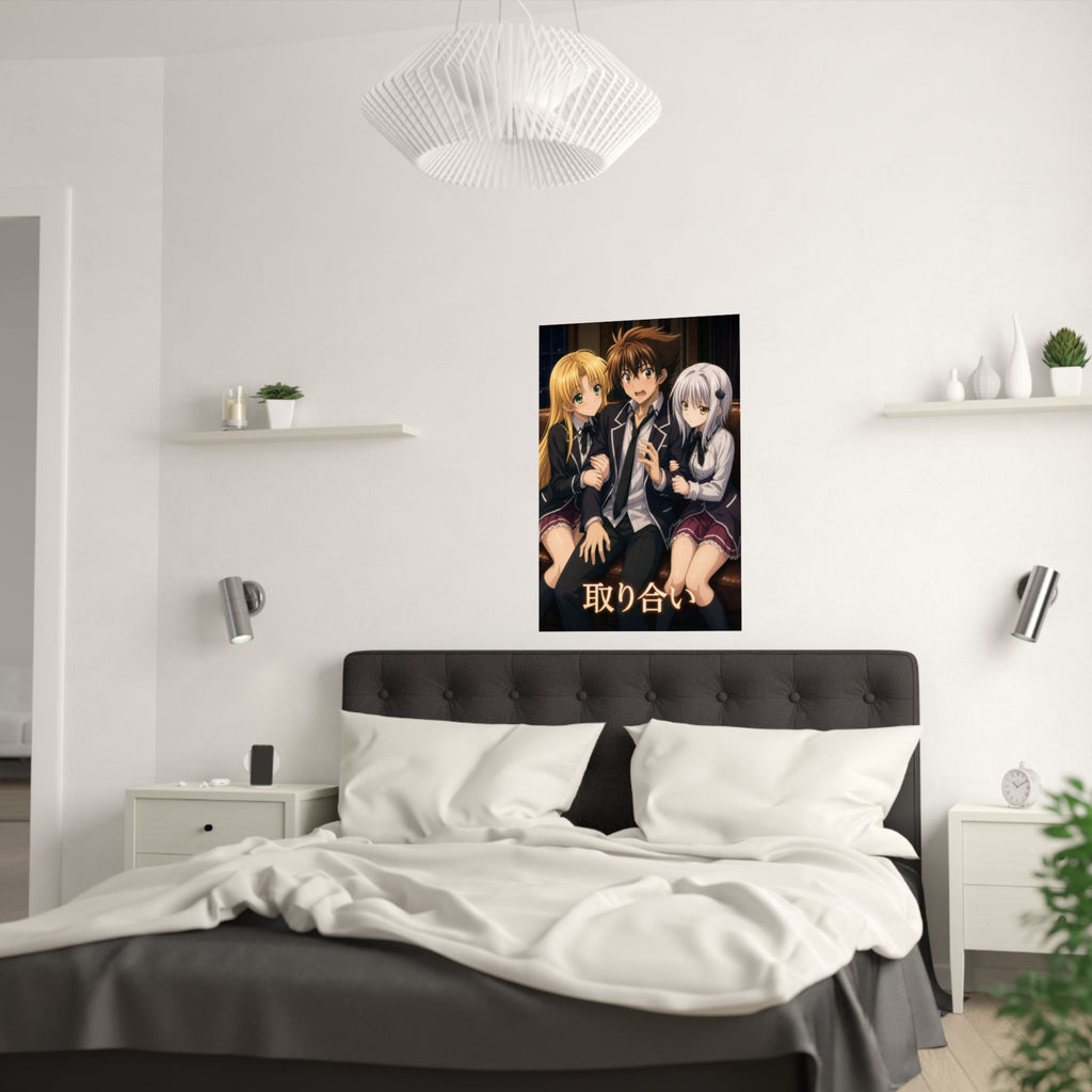 High School DxD P08 Issei Asia Koneko Affection Anime Poster
