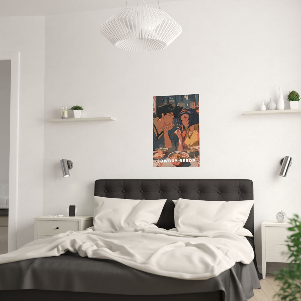 Cowboy Bebop Cowboybebop Spike and Faye Ramen Anime Poster