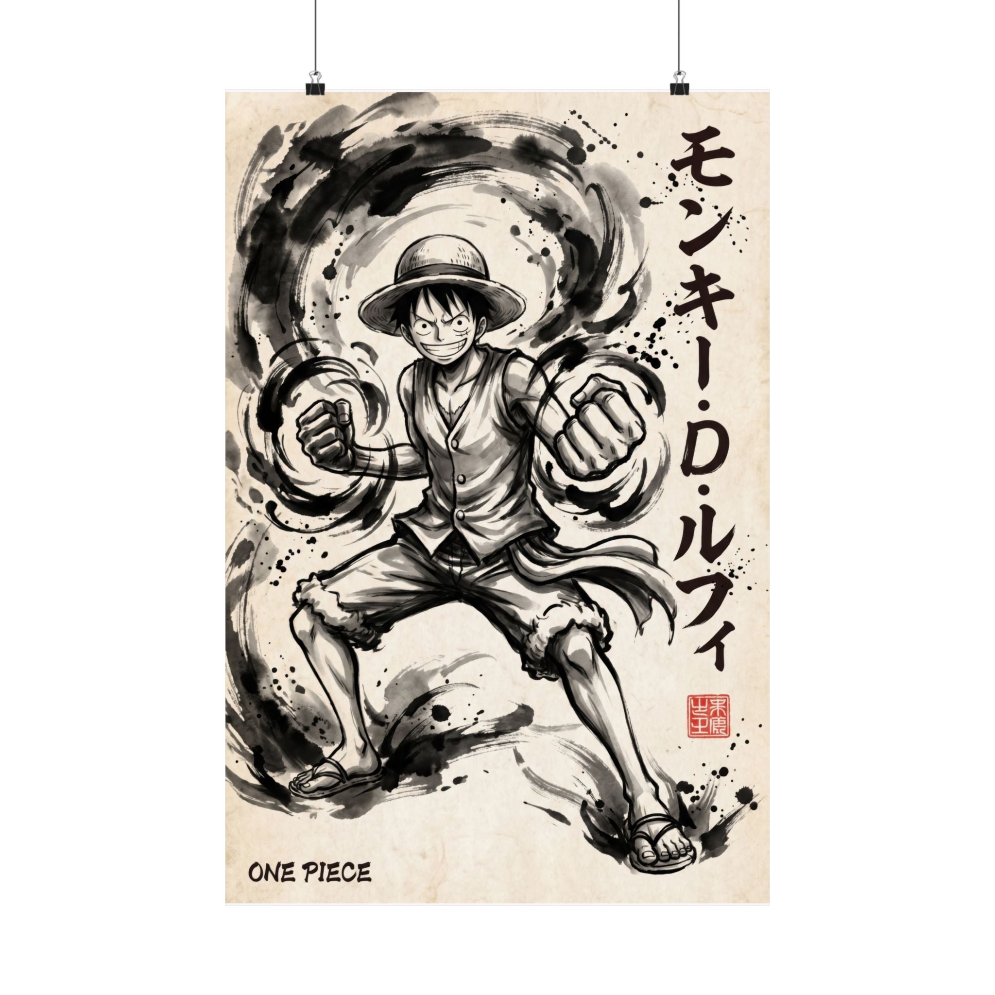 One Piece Luffy V1 Anime Poster