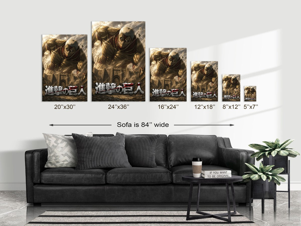 Poster on sofa