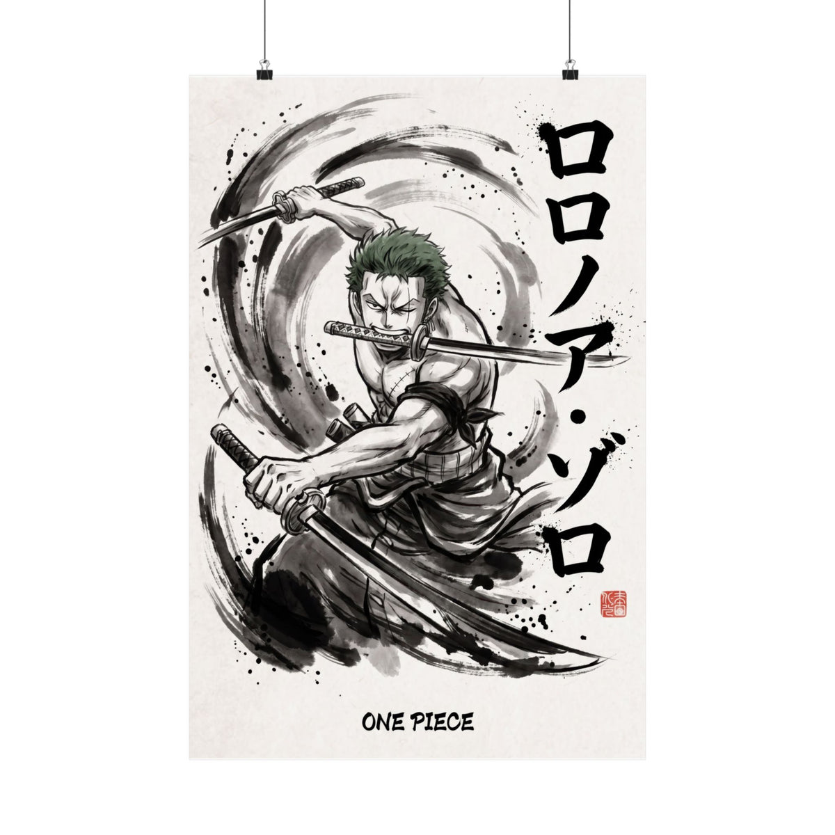 One Piece Zoro V1 Anime Poster
