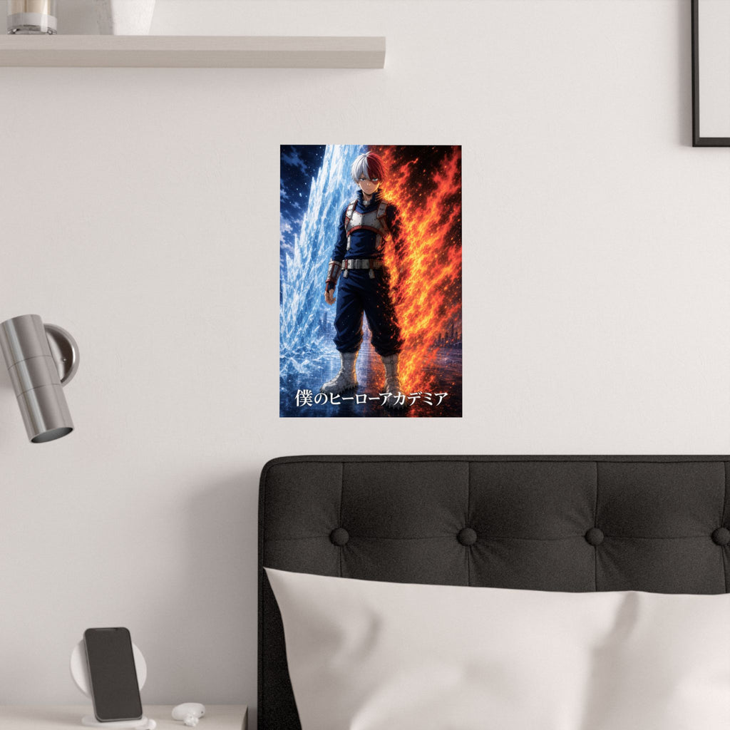 My Hero Academia G2 Todoroki Icefire Anime Poster
