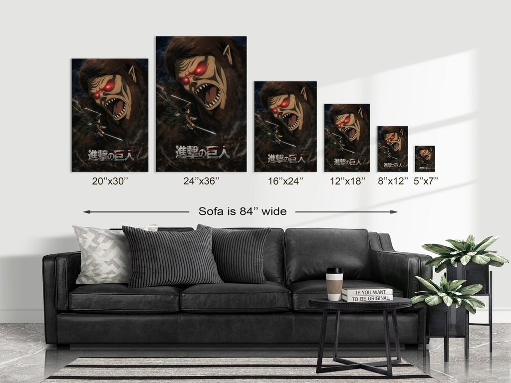 Poster on sofa