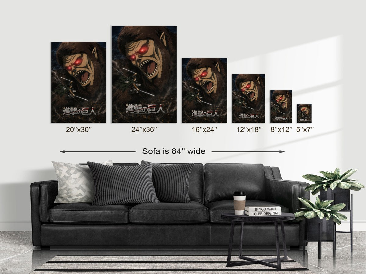 Poster on sofa
