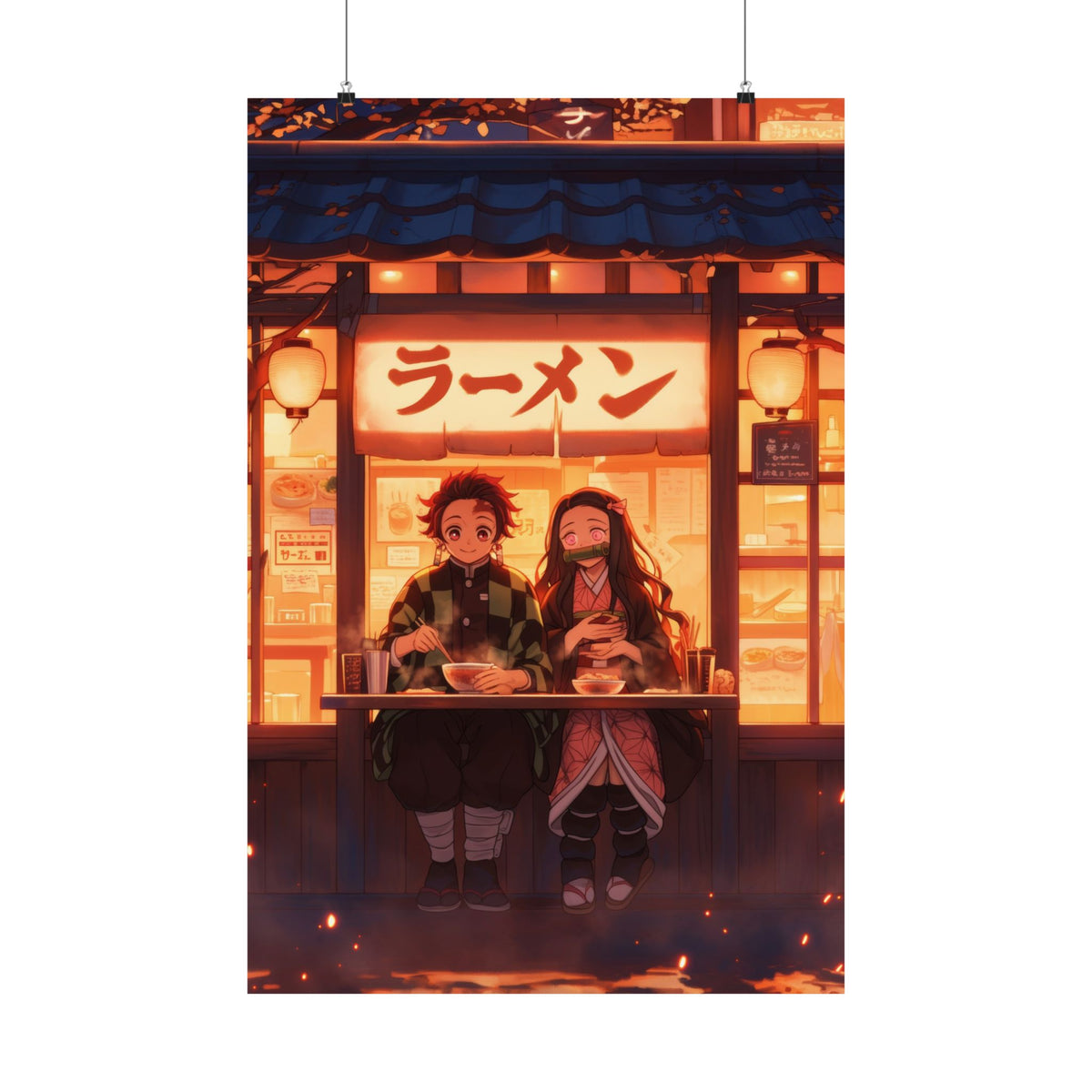 Demon Slayer Tanjiro and Nezuko Anime Poster