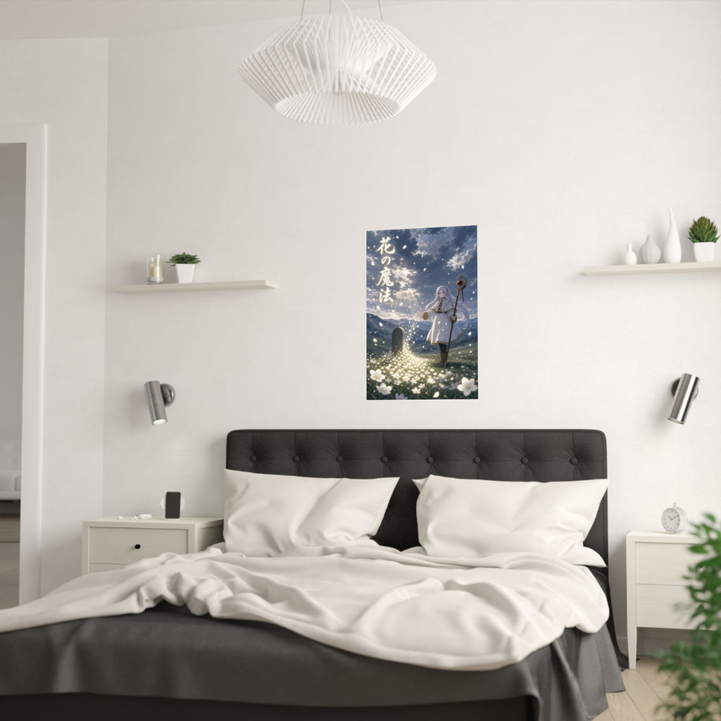Frieren Fr35 Flower Spell Anime Poster