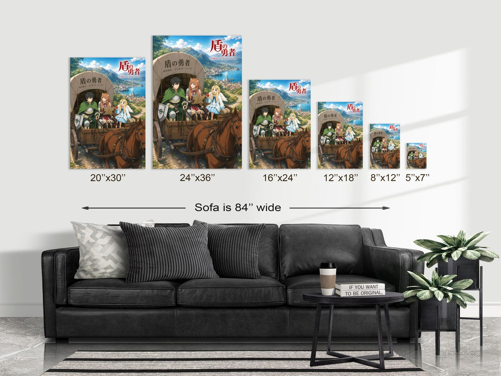 The Rising of the Shield Hero Traveling Merchant Wagon Adventure Anime Poster