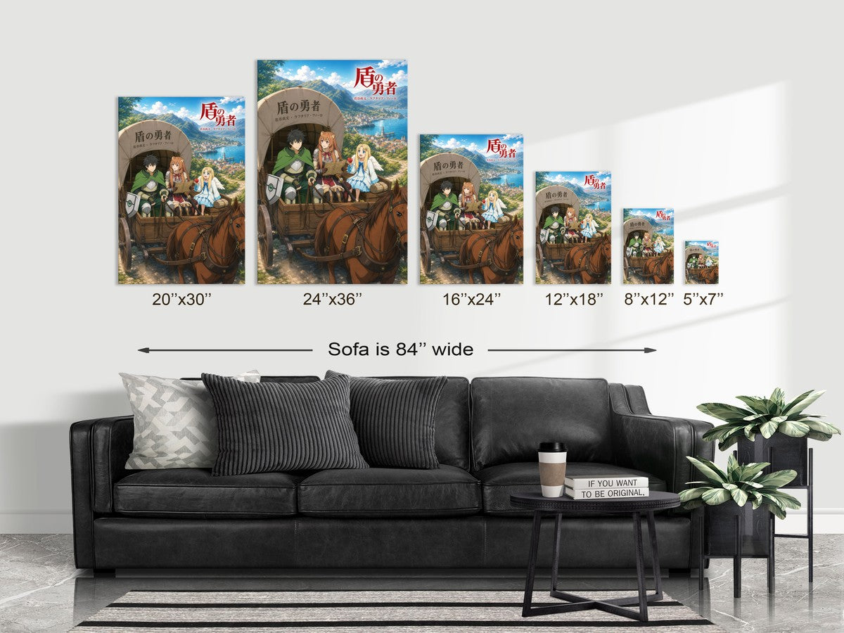 The Rising of the Shield Hero Traveling Merchant Wagon Adventure Anime Poster