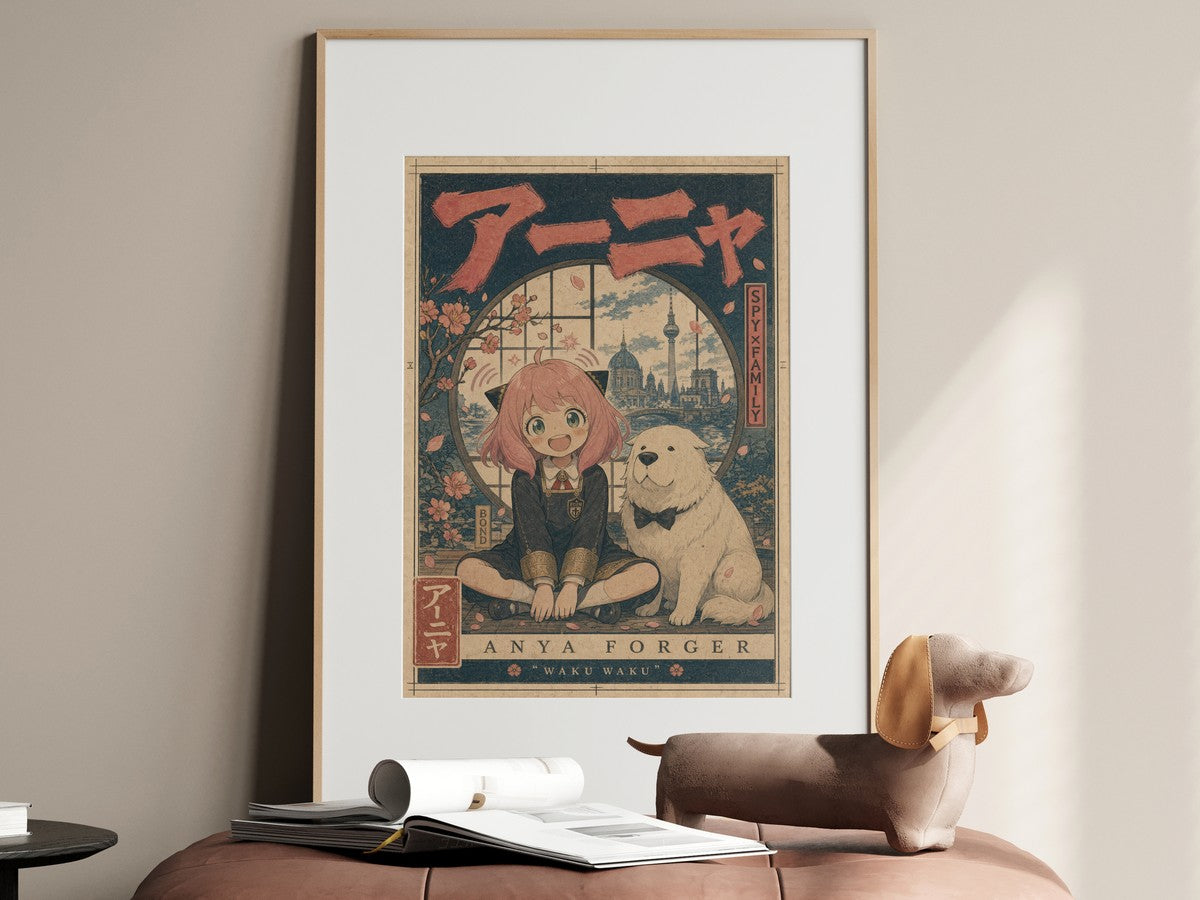 Spy x Family Anya Bond Window Seat Anime Poster