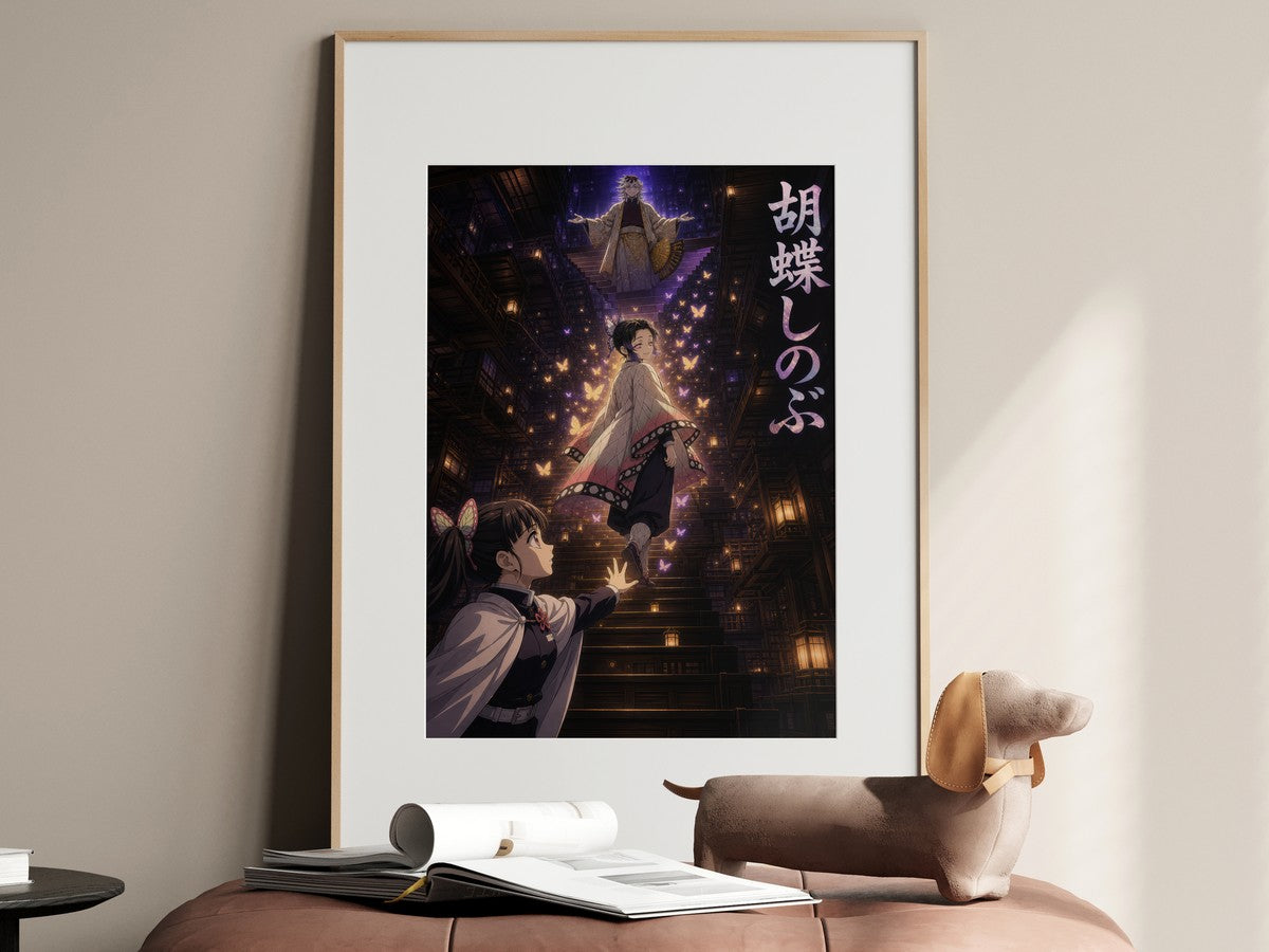 Demon Slayer Shinobu Farewell Butterfly Vertical Anime Poster