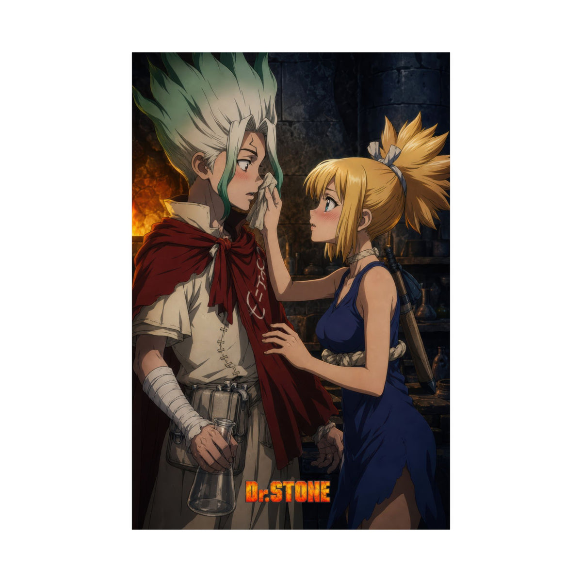 Dr. Stone P19 Senku Kohaku Care Anime Poster