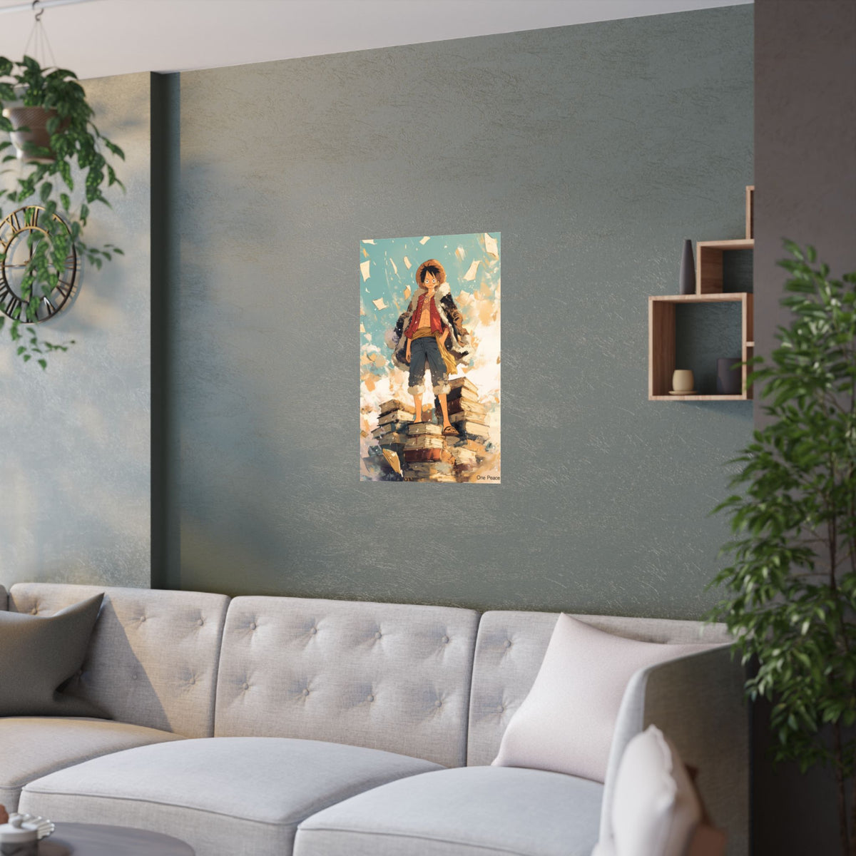 One Piece Luffy Books Anime Poster