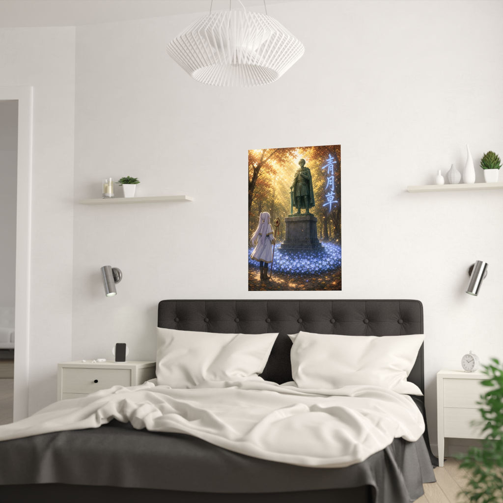 Frieren Fr35 Blue Moon Weed Anime Poster