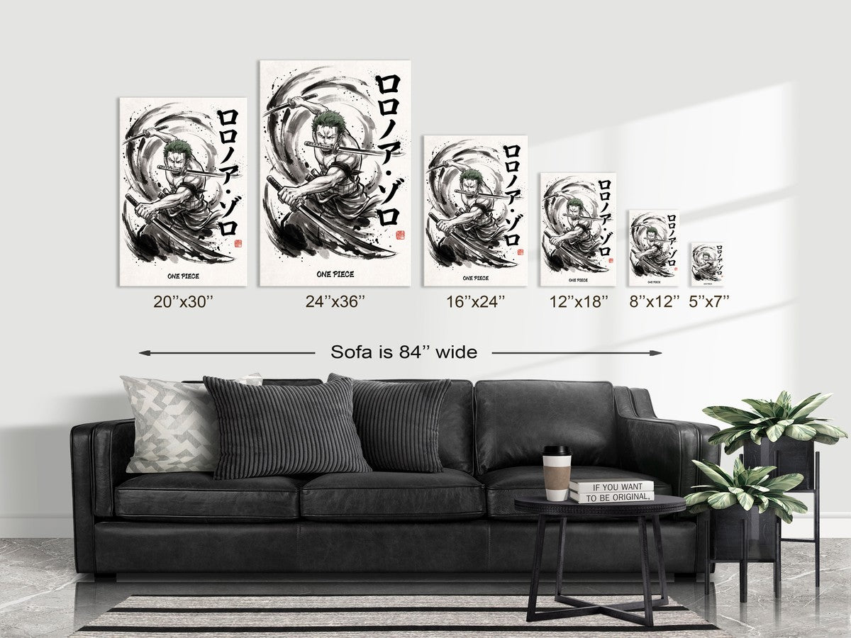 One Piece Zoro V1 Anime Poster