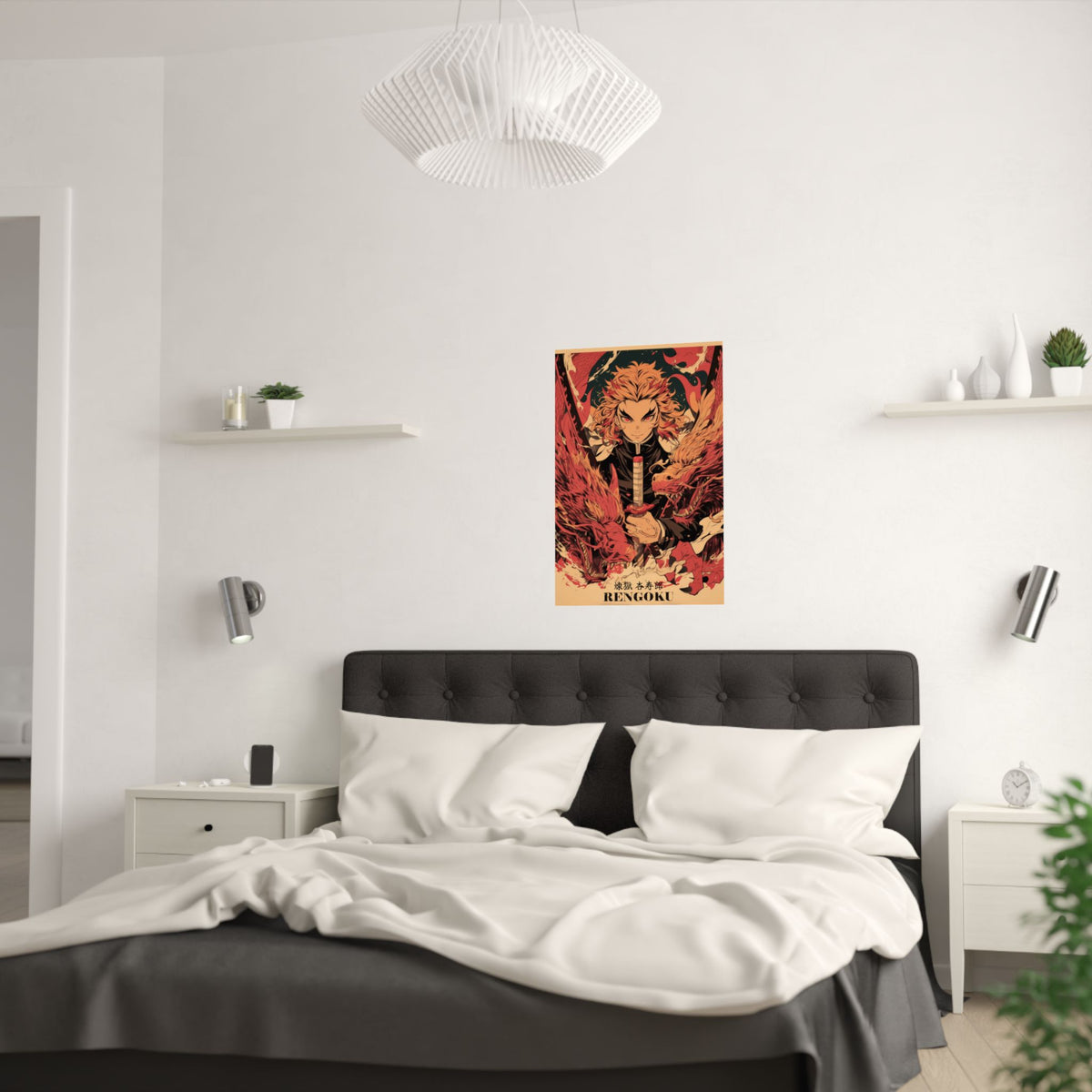 Demon Slayer Rengoku Flame Hashira Anime Poster