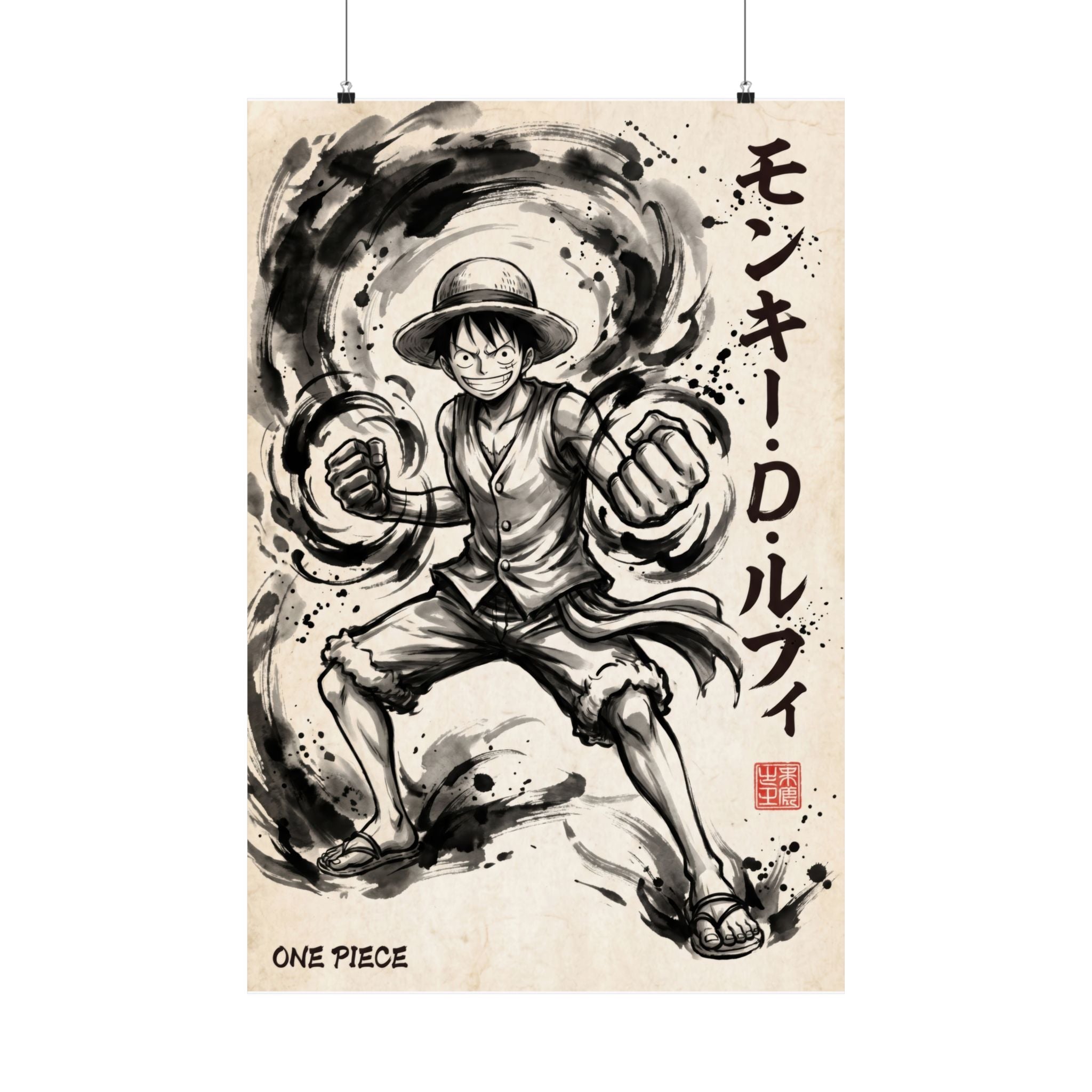 One Piece Luffy V1 Anime Poster
